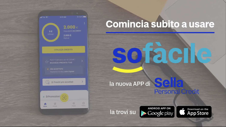 scarica l'APP Sella Personal Credit