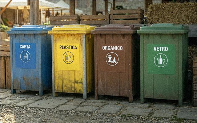 bidoni raccolta differenziata